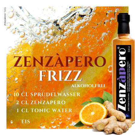 Zenzàpero - alkoholfreier Ingwer-Orangen Aperitif